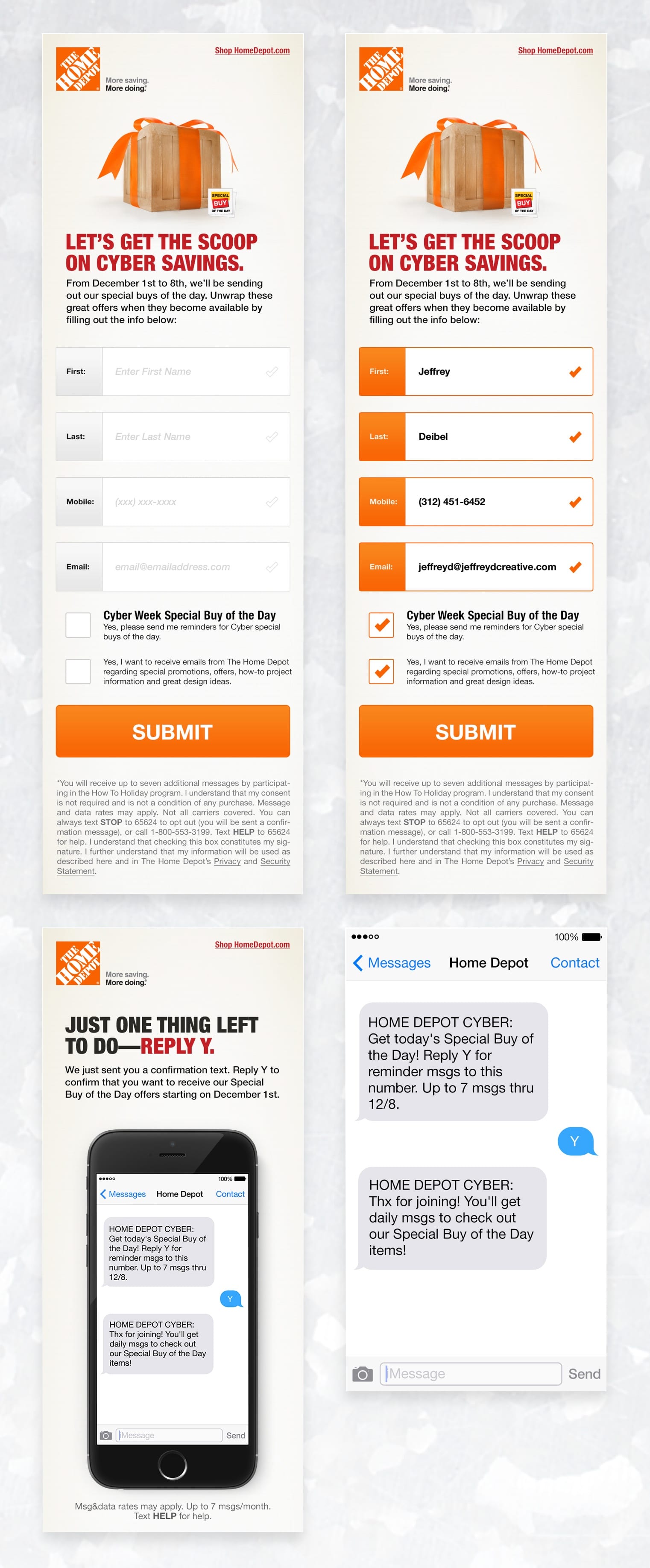 Sign Up Screens - How To Holiday Experience